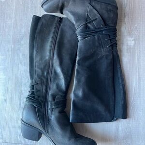 Maurices Charcoal Over the Knee Boots